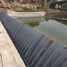 Shield Type Steel Material River Dam With An Air-Bag Control System