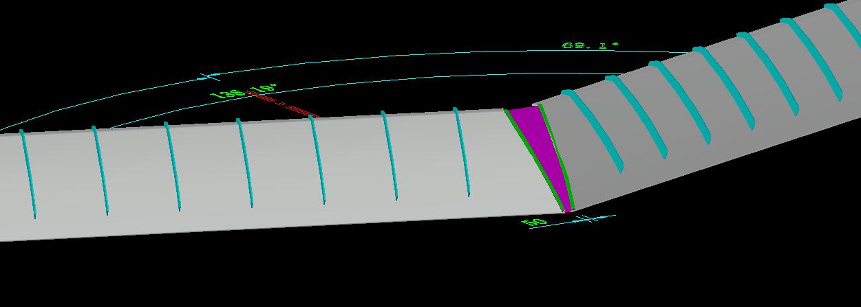 French arc gas shield dam