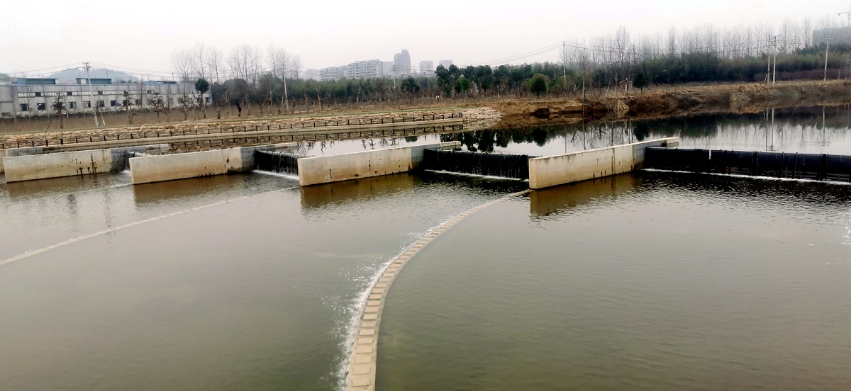 Air shield dam display，Xindeng Town China