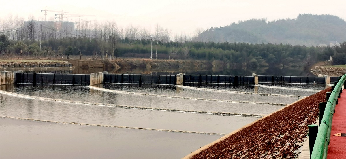 Air shield dam display，Xindeng Town China