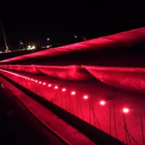 Shield Type River Dam With Lights