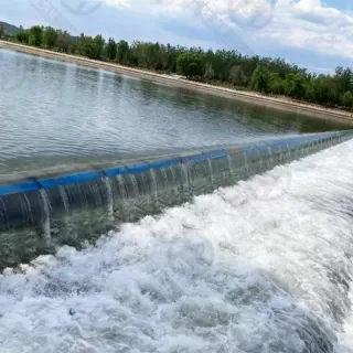 Pneumatic Shield Type River Dam